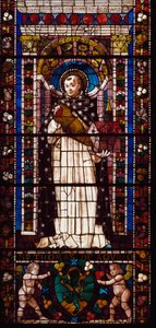 聖トマス・アクィナスの表現（ステンドグラス 作： Domenico Ghirlandaio