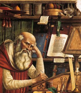 聖ジェロームの研究詳細、1480 作： Domenico Ghirlandaio