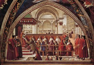 アッシジの聖フランチェスコの物語 作： Domenico Ghirlandaio