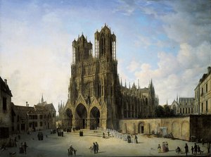 ランスの大聖堂の南西翼、1826年