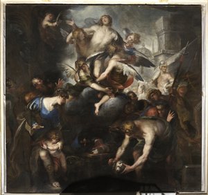 ゼベダイの息子ジェームズの殉教と栄光 作： Domenico I Piola