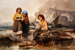 若い漁師 作： Domenico Induno