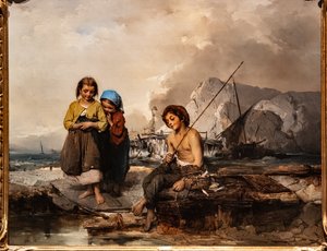 若い漁師 作： Domenico Induno