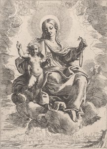 ロザリオの聖母、1645-84。 作： Domenico Maria Canuti