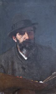 自画像 作： Domenico Morelli