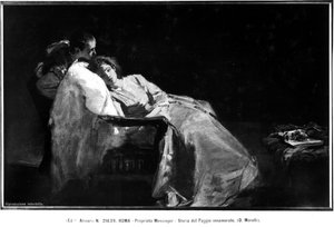 愛のページ 作： Domenico Morelli