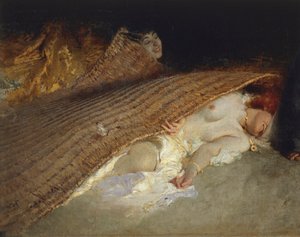 聖アンソニーの誘惑」（詳細 作： Domenico Morelli