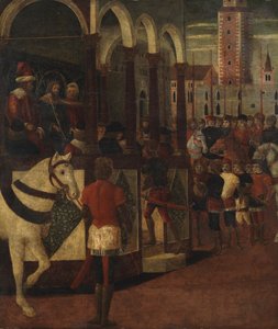 聴衆を与える王、1475-1500 作： Domenico Morone