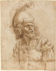 ヘルメットをかぶった兵士 作： Domenico Peruzzini