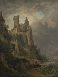 ライン川中流のフォウツブルク 作： Domenico Quaglio