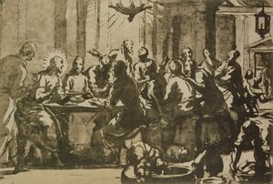 最後の晩餐 作： Domenico Robusti Tintoretto