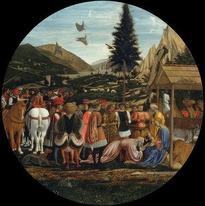 王の崇拝。 1440年頃 作： Domenico Veneziano