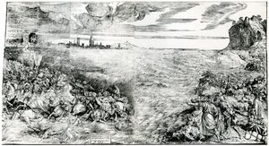 「紅海でのファラオのホストの破壊」、1549年、1937年