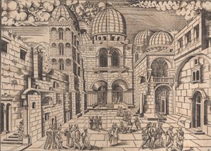 エルサレムの聖墳墓教会。 1546年。 作： Domenico dalle Greche