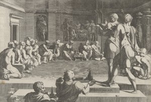 アレクサンダーの宴会、1540-50。 作： Domenico del Barbiere