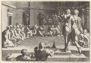 アレキサンダー大王の晩餐会、154446。 作： Domenico del Barbiere