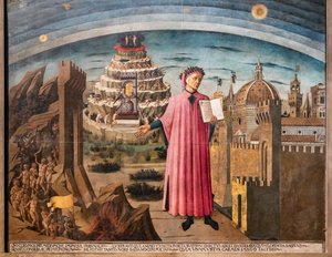 ダンテ・アリギエーリの神曲 作： Domenico di Michelino