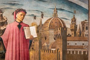 ダンテ・アリギエーリの神曲、詳細 作： Domenico di Michelino