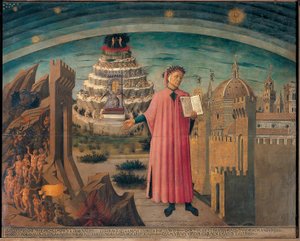 ダンテとその詩「神曲」について 作： Domenico di Michelino