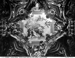 秋の寓話、秋の部屋の金庫室 作： Domenico the Elder Piola