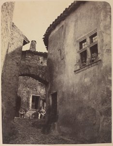 村の眺め、1850 年代後半。 作： Domini