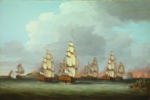 ペノブスコット湾におけるアメリカ艦隊の破壊 作： Dominic Serres