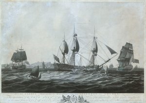 中国から帰国したドーバー近郊の「ピット号」（1787年頃）1787年 作： Dominic Serres