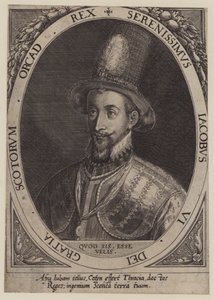 スコットランド王ジェームズ6世（彫刻 作： Dominicus or Custodis Custos