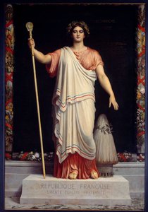 La Republique Allegorie de la Republique Francaise（フランス） ドミニク・パペティ（1815-1849）作 1848年