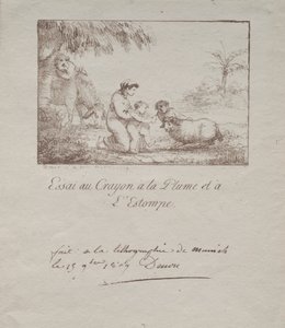 エジプトへの飛行中の聖家族、1809年。 作： Dominique Vivant Denon