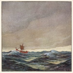 ラドヤード・キップリング赤い軍艦の歌（カラーリトグラフ） 作： Donald (after) Maxwell