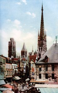 ルーアン大聖堂、ノルマンディー、フランス、c1930s 作： Donald McLeish