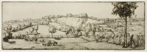 風景、ブルターニュ 作： Donald Shaw MacLaughlan