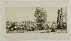 風景、ポワニー 作： Donald Shaw MacLaughlan