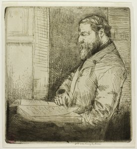 フランス人学生の肖像 作： Donald Shaw MacLaughlan