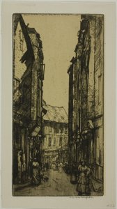 Rue des Halles, Vannes, ブルターニュ 作： Donald Shaw MacLaughlan