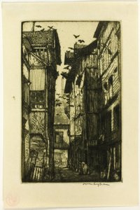 鳩の路地、ルーアン 作： Donald Shaw MacLaughlan