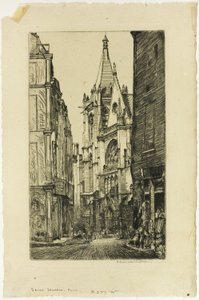 サン・セヴラン、パリ 作： Donald Shaw MacLaughlan