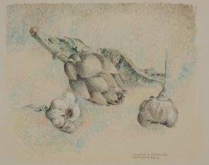 アーティチョークとニンニク 作： Donatella Merlo