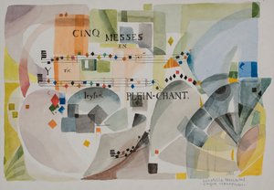 Five Masses 1701、2007年（紙に水彩） 作： Donatella Merlo