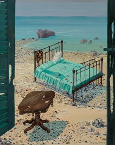 ビーチのベッド 作： Donatella Merlo