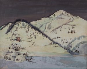雪の中の男 作： Donatella Merlo