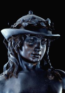 ダビデ像、頭部詳細、1440年頃（ブロンズ）（11969-70も参照