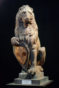 紋章のライオン、1420年（大理石）