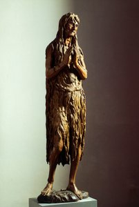 ドナテッロ作「懺悔するマグダラ」（1386年頃～1466年頃）、木彫像 作： Donatello