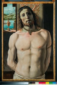 柱に立つキリスト、1487-90 作： Donato Bramante