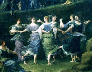 ダンサー、ダンスオブニンフの詳細、1724年〜25年 作： Donato Creti