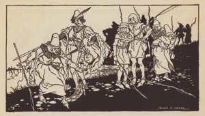 ゴッサムの賢者、イギリスの民話 (litho)