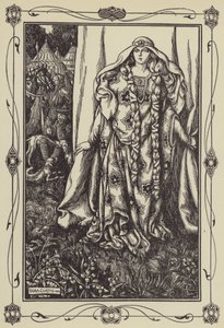 一人のドアで？女性が立っていた 作： Dora Curtis