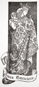 「グィネヴィア女王」、1905 年。 作： Dora Curtis